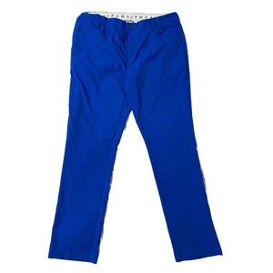 PUMA Golf Brite Blue Men DryCELL Pants Size 38 X 34 Soft Polyester Gripper Waist